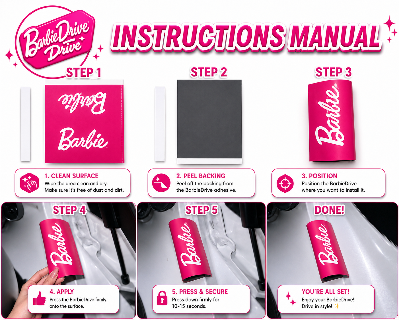 BarbieDrive™ Car Tag